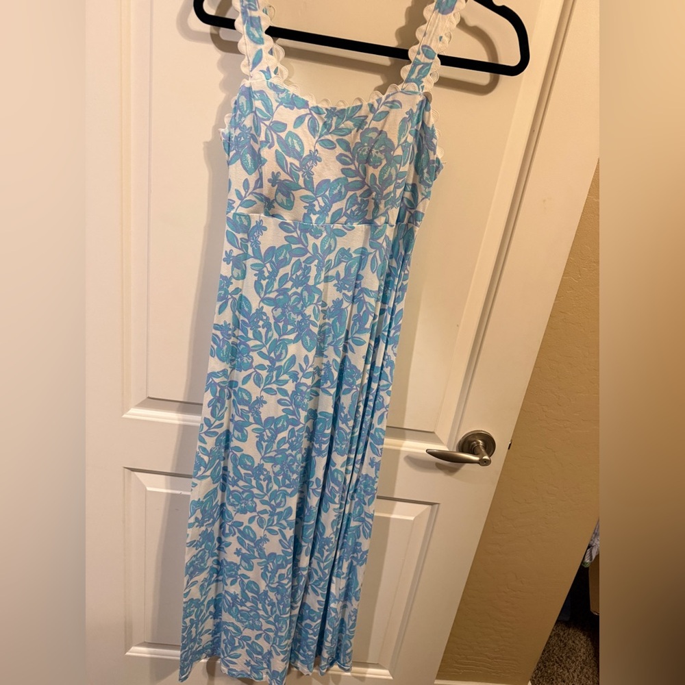 Lilly Pulitzer Dwyer Midi Dress in Jacaranda Blue Simply the Zest